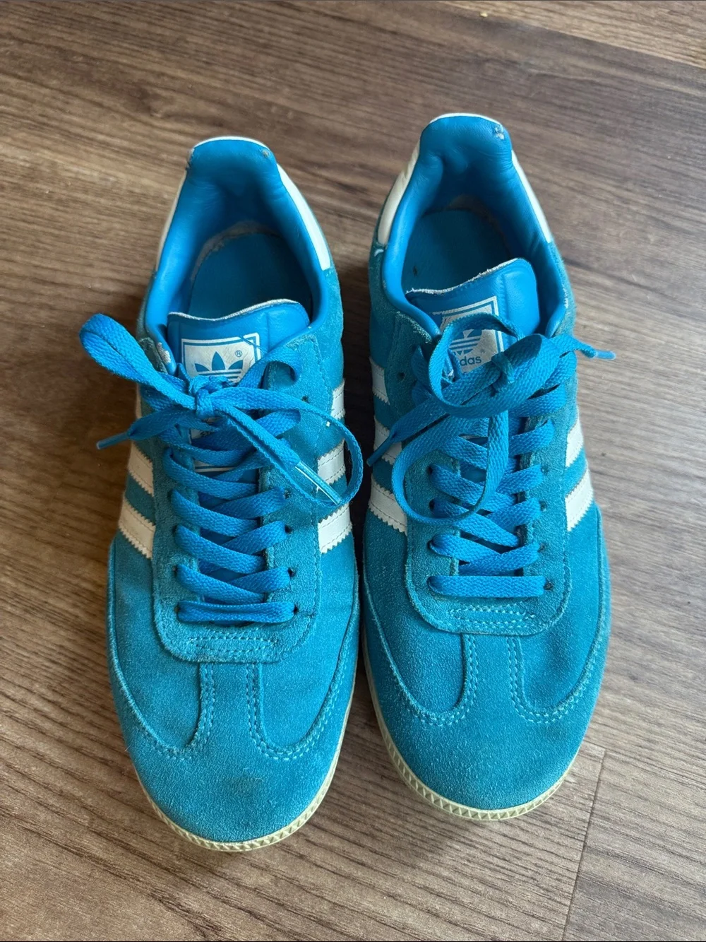 adidas Samba D65454 Blue Suede Men’s Size 7.5 2013 Sneakers